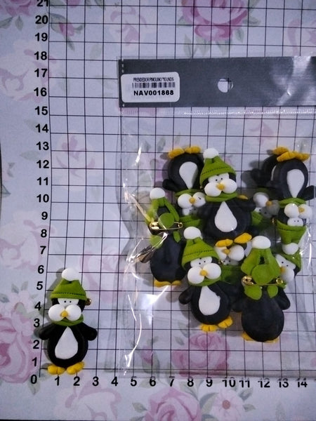 REF: NAV001868 NAV. PRENDEDOR PINGÜINO * 10 UNDS.   *LLF*