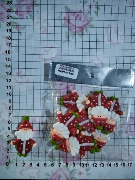 REF: NAV001706 NAV. PRENDEDOR PAPA NOEL * 10 UNDS.   *LLF*