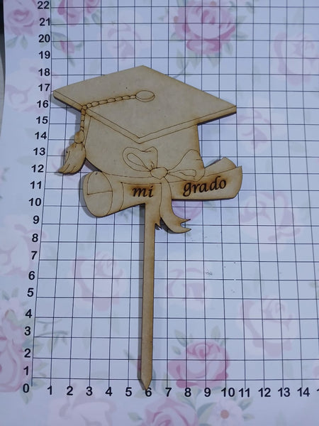 REF: 801000546 LASER PIN GRABADO MI GRADO 18 ALTO * 12 ANCHO