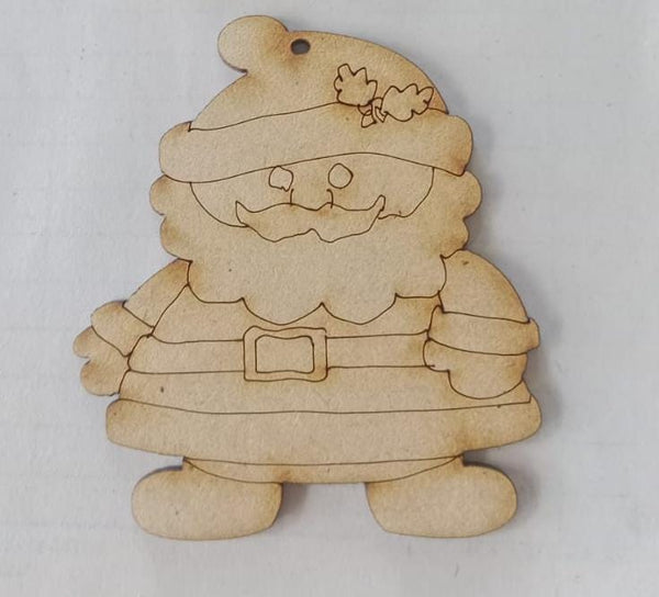 REF: 801000542 LASER APLIQUE PAPA NOEL 7*7 CMS (BURBUJA)