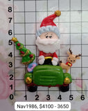 REF: NAV001986 NAV.APLIQUE NAVIDEÑO CARRO SURTIDOS 6*4 CMS