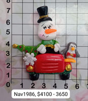 REF: NAV001986 NAV.APLIQUE NAVIDEÑO CARRO SURTIDOS 6*4 CMS