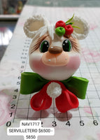 REF: NAV001717 NAV.SERVILLETERO NAVIDEÑO SURTIDO 1 PUESTO 8.5 ALTO *6.5 ANCHO *ER*