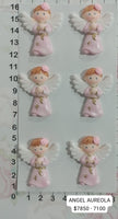 REF: A00001002 APLIQUE ANGEL NIÑO AUREOLA * 6 UNIDADES 4.5 ALTO 3.5 ANCHO *SM*