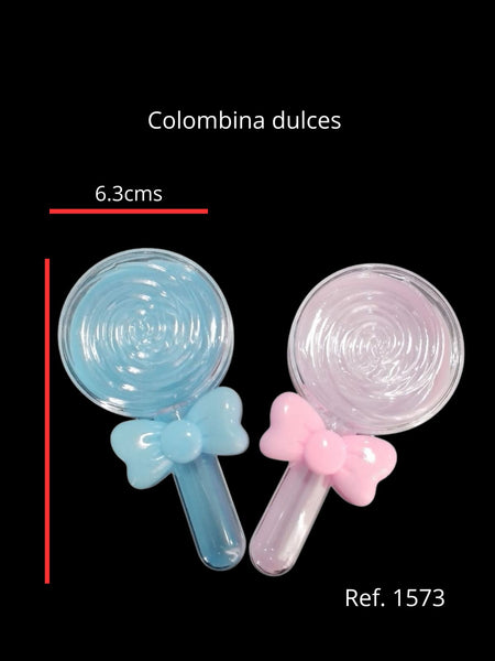 REF: 000001573 PLAST. COLOMBINA PORTA DULCES 12 ALTO 6.3 ANCHO 2.5 FONDO PQ *12 UND