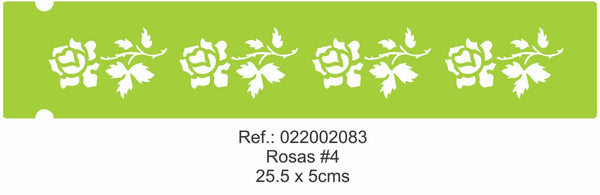 REF: 022002083 STENCIL ROSAS *4 # 83