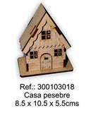 REF: 300103018 LASER CASA PEQUEÑA PESEBRE 10.5 X 9CMS