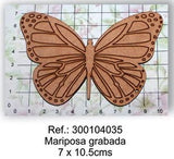 REF: 300104035 Mariposa grabada