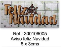 REF: 300106005 Aviso Feliz Navidad