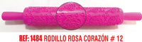 REF:  000001484 RODILLO ROSA CORAZON # 12