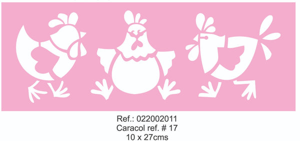 REF: 022002011 STENCIL GALLINAS #11