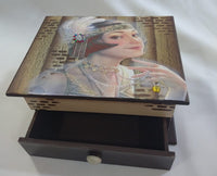 REF: 110200013 JOYERO 2 CAJONES MEDIANO EN MDF PINTADO