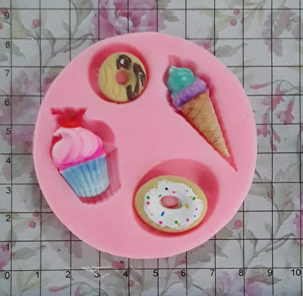 REF: 70000F224 MOLDE SILICONA CON FIGURA CONOS * 4 (039 B)