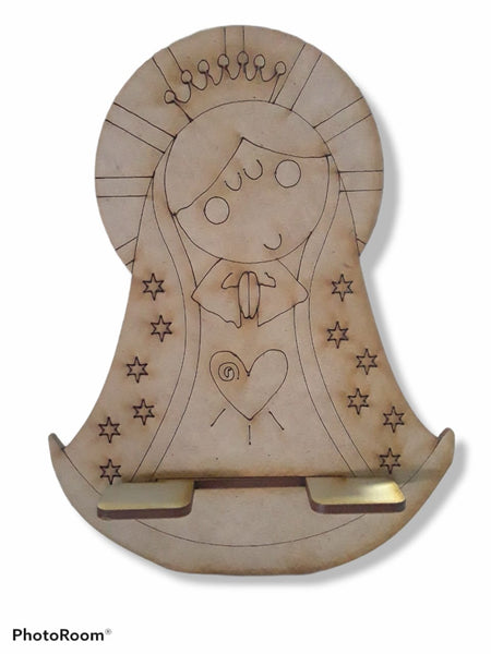 REF: 801000145 LASER PORTACELULAR VIRGEN GUADALUPE INFANTIL 17*14