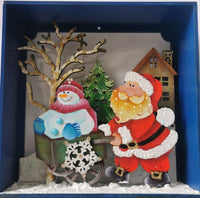 REF: 300113149 LASER CUADRO NOEL CARRITO NIEVE 16.5*16.5*6 CMS PROYECTO