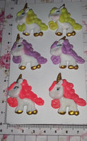 REF: A00001020 APLIQUE UNICORNIO X 6