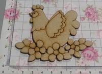 REF: 801000234 LASER APLIQUE GALLINA MARGARITAS 7.5 *8.5