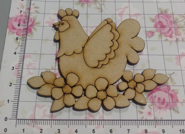 REF: 801000234 LASER APLIQUE GALLINA MARGARITAS 7.5 *8.5