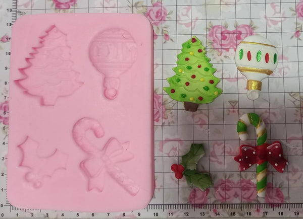 REF: 70000F253 MOLDE SILICONA CON FIGURA NAVIDAD *4