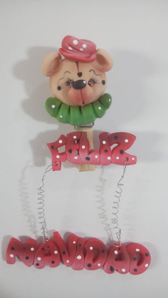 REF: NAV001875 NAV. PORTA TARJETAS DE IMAN FELIZ NAVIDAD