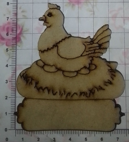 REF: 801000315 LASER GALLINA 5 HUEVOS NIDO 8*7