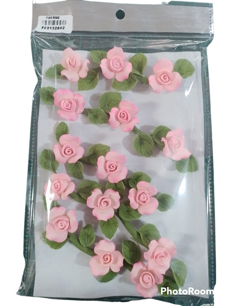 REF: F00132802 FLOR ROSAS PEQUEÑA  X  RAMOS *5 UNDS
