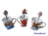 REF: V00001708 VAR. MUGS DECORADOS FLORES