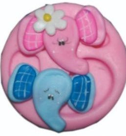 REF: 70000F140 MOLDE SILICONA FIGURA CARA ELEFANTE