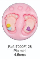 REF: 70000F128 MOLDE SILICONA CON FIGURA PIES MINI